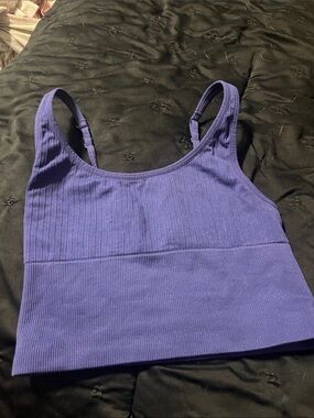 PINK Victoria's Secret Purple Ribbed Tank Top